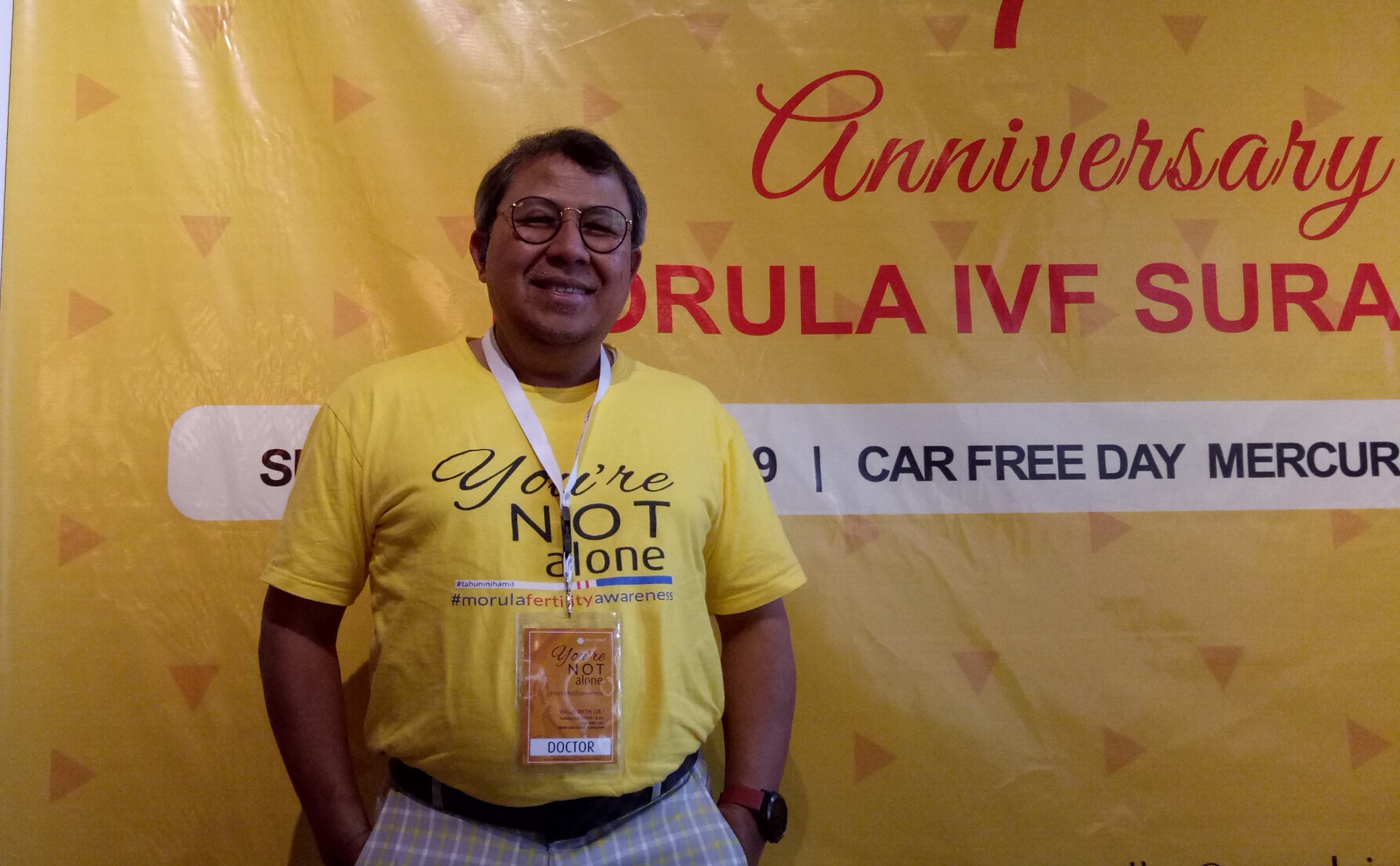 Dr. dr. Amang Surya Priyanto Sp.OG, Direktur Morula IVF Surabaya. (Foto: Pita/ngopibareng.id)