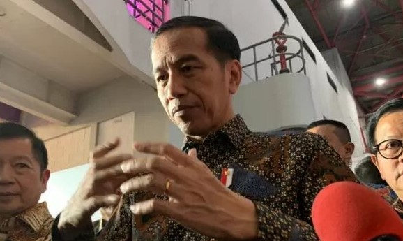 Presiden Jokowi usai menghadiri Pembukaan Konstruksi Indonesia 2019 di JI Expo Kemayoran, Rabu, 6 November 2019, Jakarta. (Foto: ant)