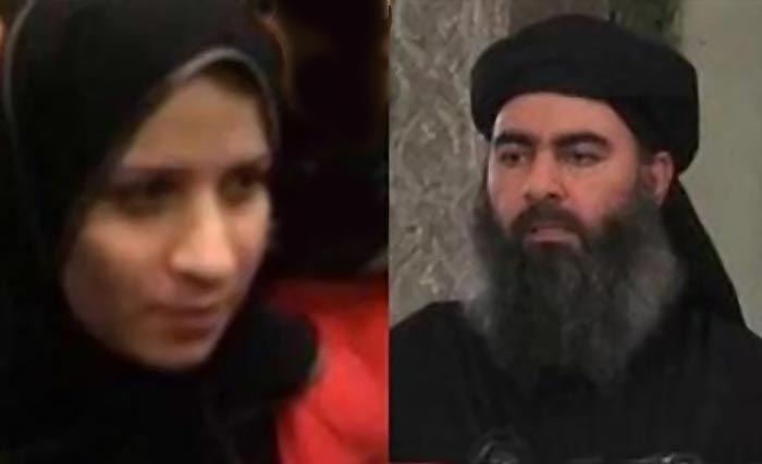 Abu Bakr al-Baghdadi dan istrinya, Saja Hamid al-Dulaimi. (Foto:Fox)
