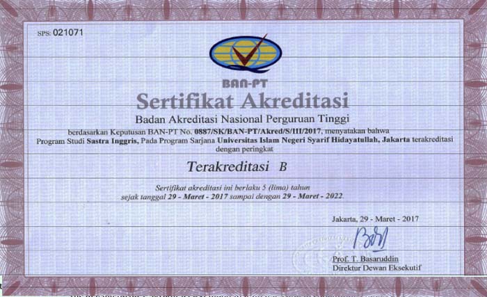 Ilustrasi sertifikat akreditasi perguruan tinggi Islam. (Ngobar)