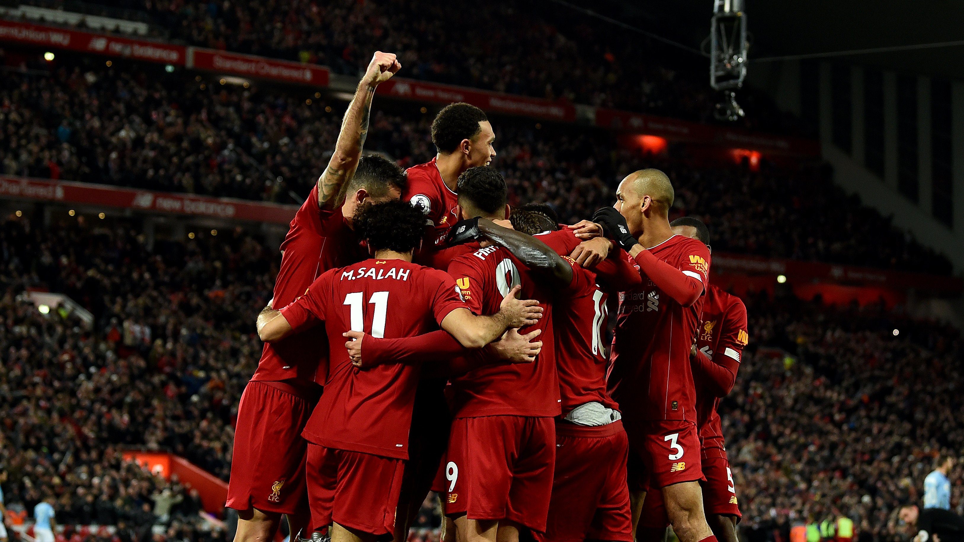 Pemain Liverpool merayakan gol Sadio Mane. (Foto: Twitter/@LFC)