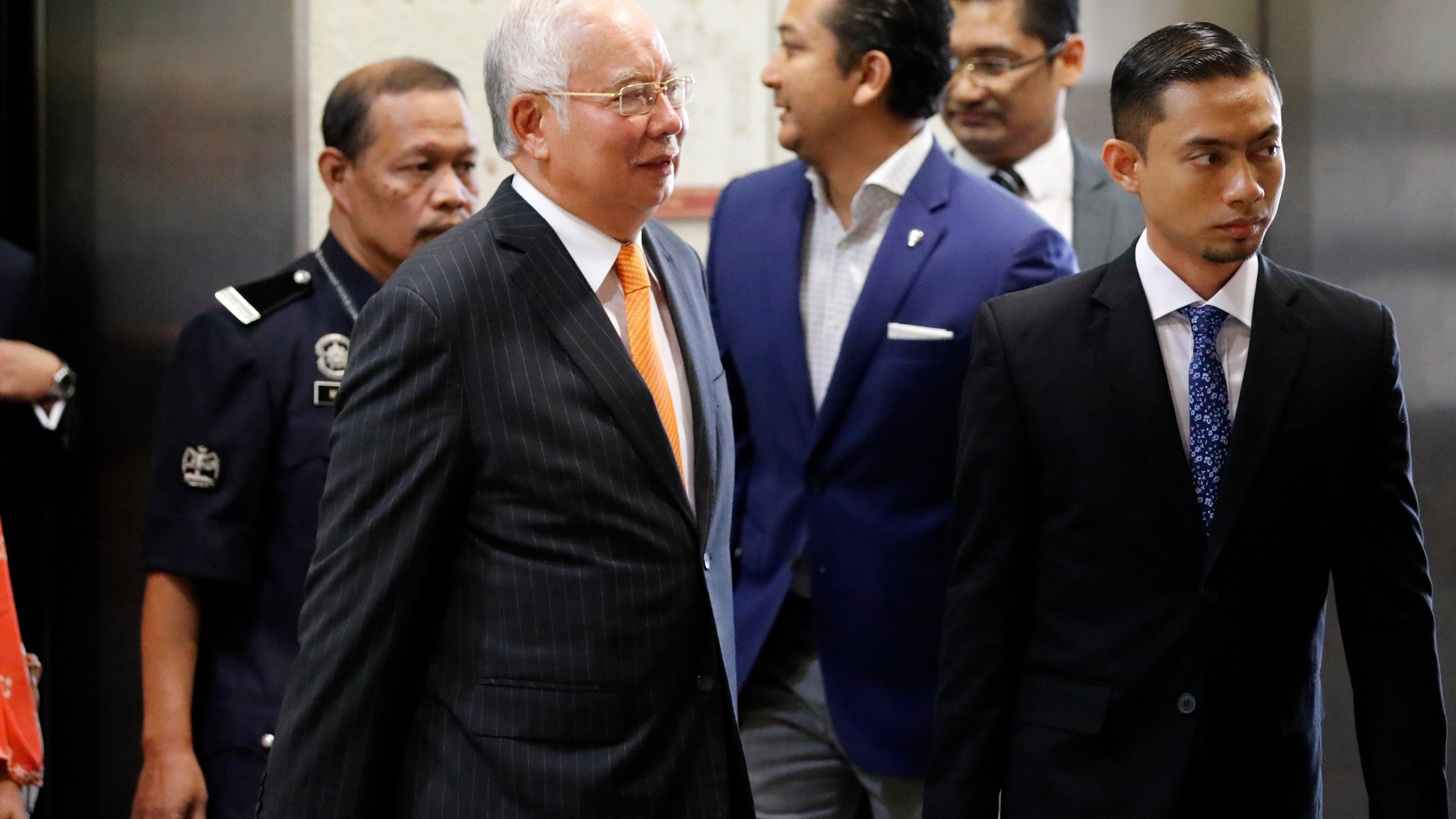 Mantan Perdana Menteri Malaysia Najib Razak, di Pengadilan Tinggi Mlaaysia. (Foto: Ist)