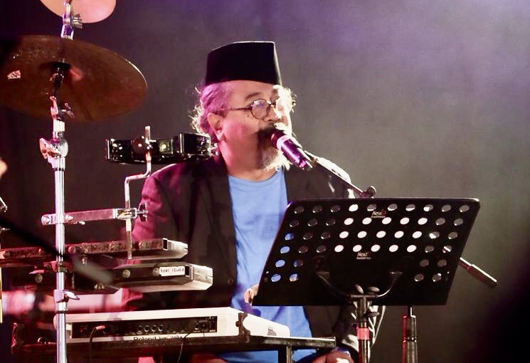 Djaduk Ferianto saat tampil di Jazz Traffic 2019 di Surabaya. (Foto Nabielkhan F Afandi)