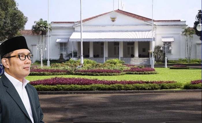 Gedung Pakuan di Bandung, dan Gubernur Jawa Barat Ridwan Kamil. (Foto:Antara)