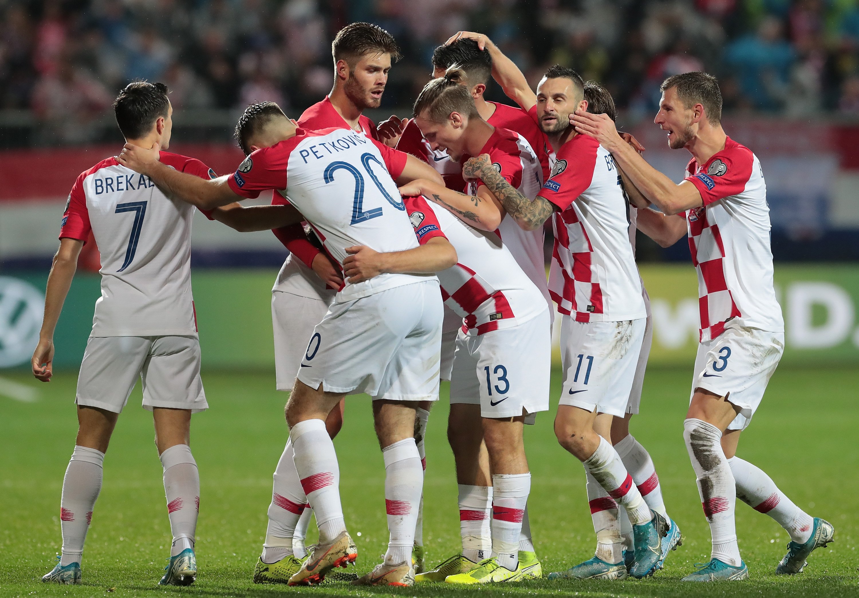 Krosia kunci satu tiket ke putaran final Piala Eropa setelah menang 3-1 atas Slovakia. (Foto: Twitter/@HNS_CFF)