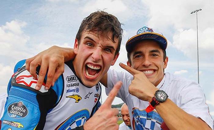Marc Marquez  (kanan) bersama adiknya, Alex Marquez, akan berada di satu tim Repsol Honda, musim depan. (Foto:Instagram)