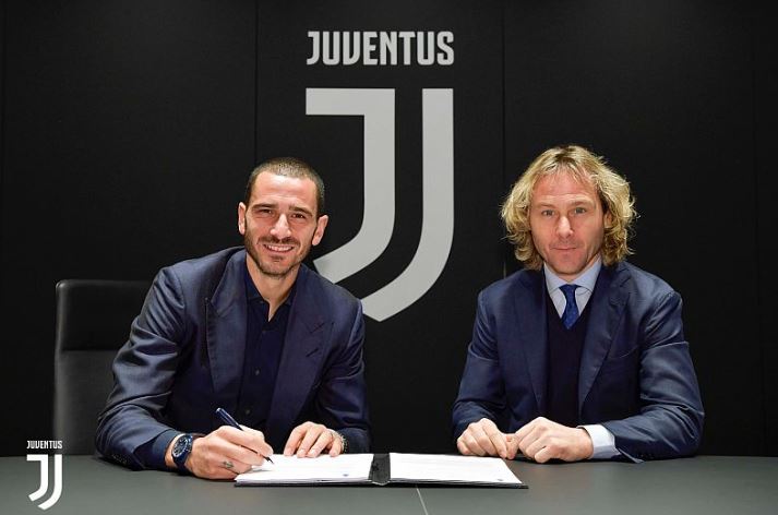 Leonardo Bonucci dan Pavel Nedved (Foto: Media Juventus)