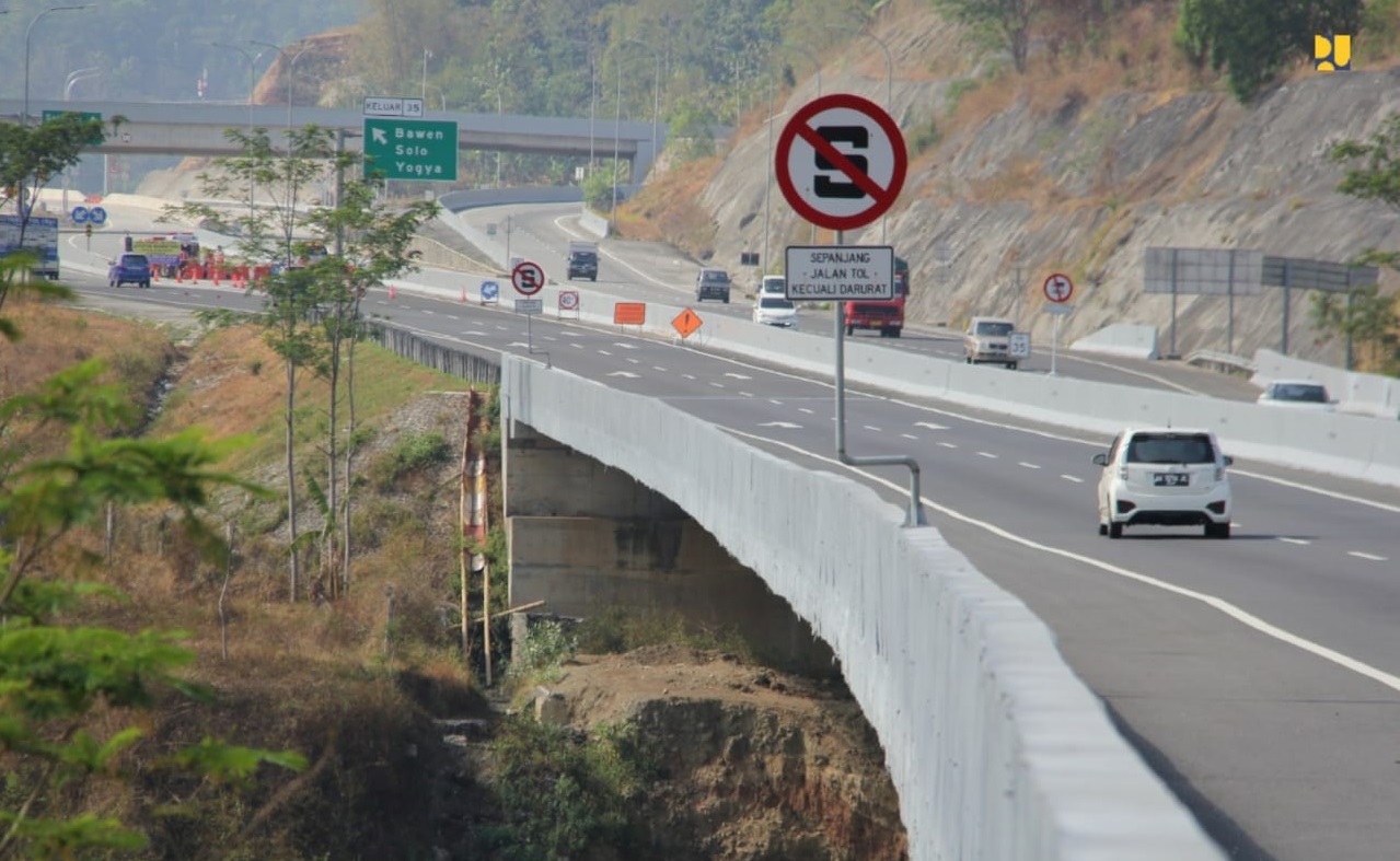 Jalan tol Semarang-Bawen. (Foto: Kementerian PUPR)