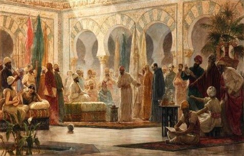 Suasana para cendekiawan di zaman kejayaan Islam Andalusia. (Foto: Istimewa)