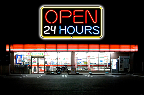 Ilustrasi minimarket 24 jam. (Foto: greeners.co)