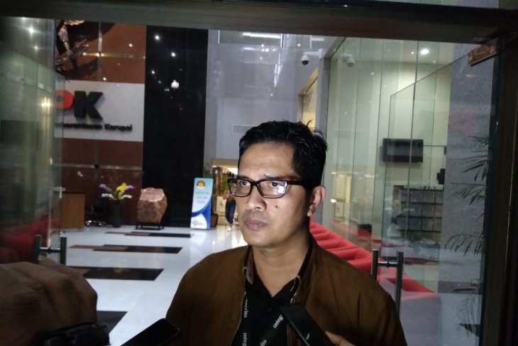 Juru Bicara KPK Febri Diansyah di gedung KPK, Jakarta, Rabu 27 November 2019. (Foto: Antara)