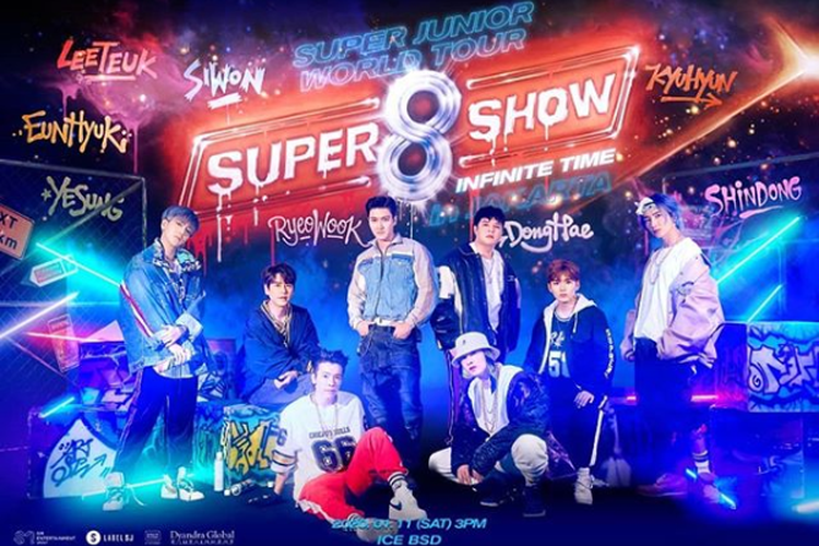 Super Junior akan menggelar konser Super Show 8 di Jakarta pada 11 Januari 2020. (Foto: Instagram @dyandraglobal)