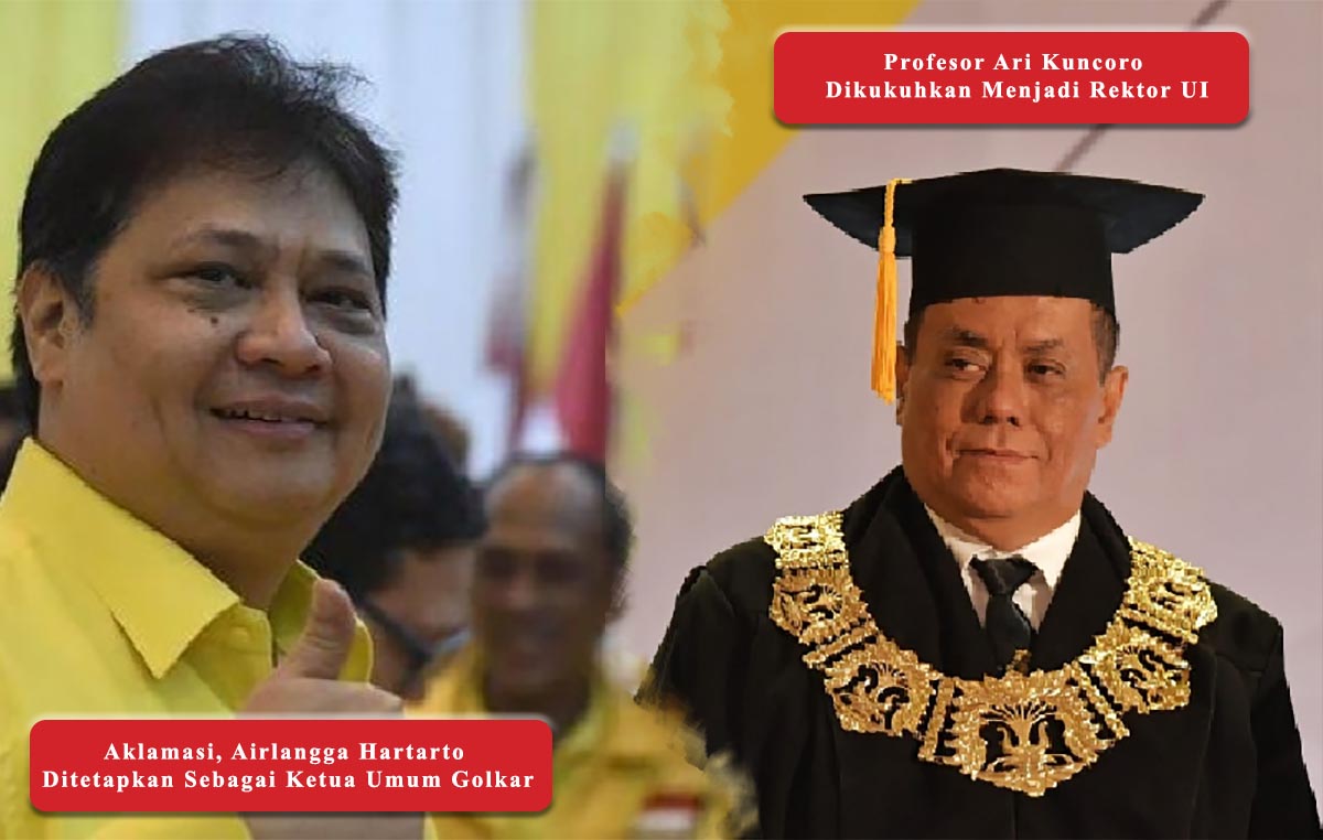  Rabu 4 Desember 2019 kemarin. mulai dari terpilihnya Airlangga Hartarto hingga  dikukuhkannya prof. Ari Kuncoro, SE., MA., Ph.D. menjadi Rektor Universitas Indonesia