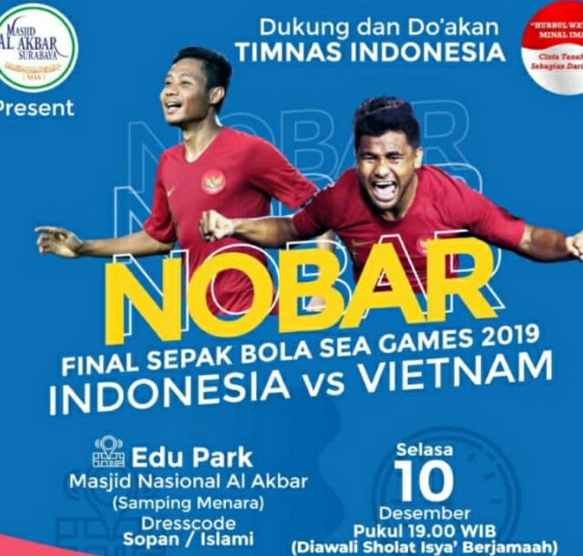 Nobar laga final Indonesia vs Vietnam, Selasa 10 Desember 2019. (Foto: Istimewa)
