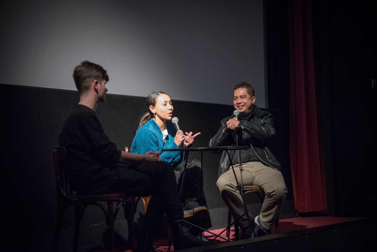 Aryanto Yuniawan dan Hanung Bramantyo pada CinemAsia Film Festival 2018, KBRI Den Haag, Belanda. (Foto: Istimewa)