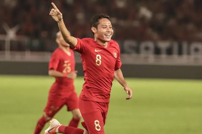 Evan Dimas saat melakukan selebrasi usai mencetak gol ke gawang Myanmar di semifinal SEA Games lalu.  (Foto: Istimewa)