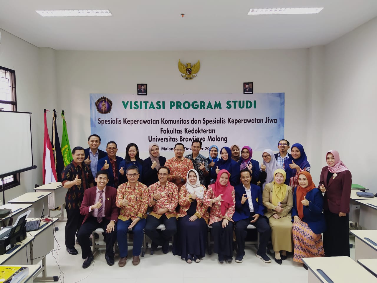 Visitasi dari Pengurus Pusat Perawat Nasional Indonesia (PPNI) ke Fakultas Kedokteran Universitas Brawijaya atau UB. (Foto: Dok. UB)