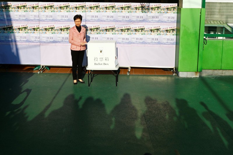 Pemimpin Hong Kong, Carrie Lam. (Foto: Antara)
