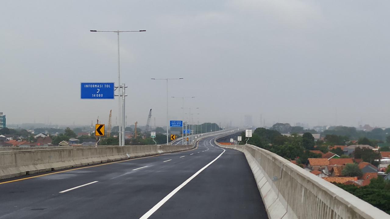 Jalan Tol Jakarta-Cikampek II atau Tol Japek (Elevated) atau Tol Japek Layang. (Foto: Dok. PUPR)