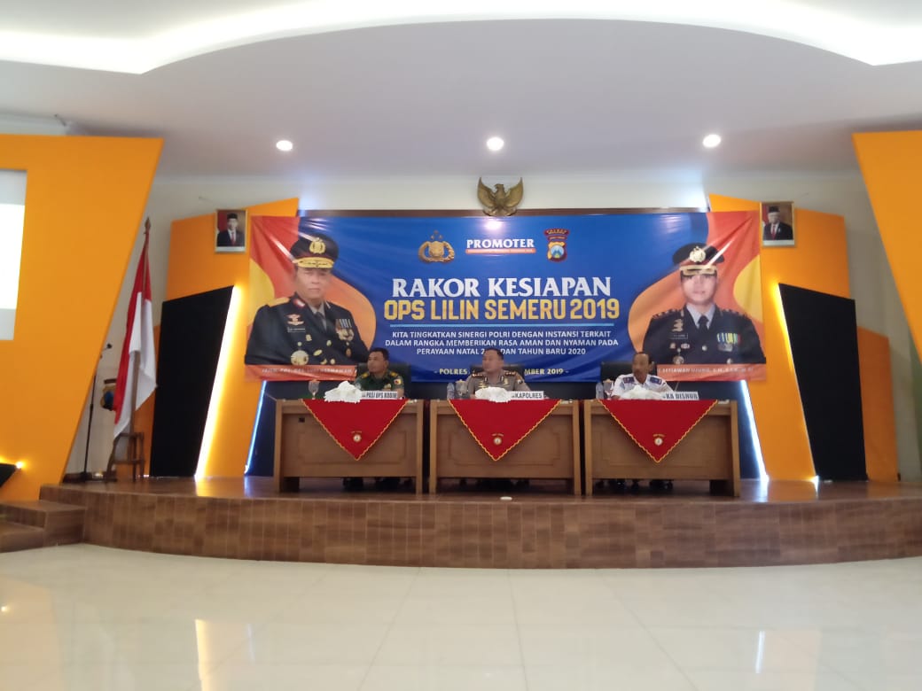 Rapat Koordinasi (Rakor) Kesiapan Operasi Lilin Semeru 2019 di Mapolres Malang (Foto istimewa)