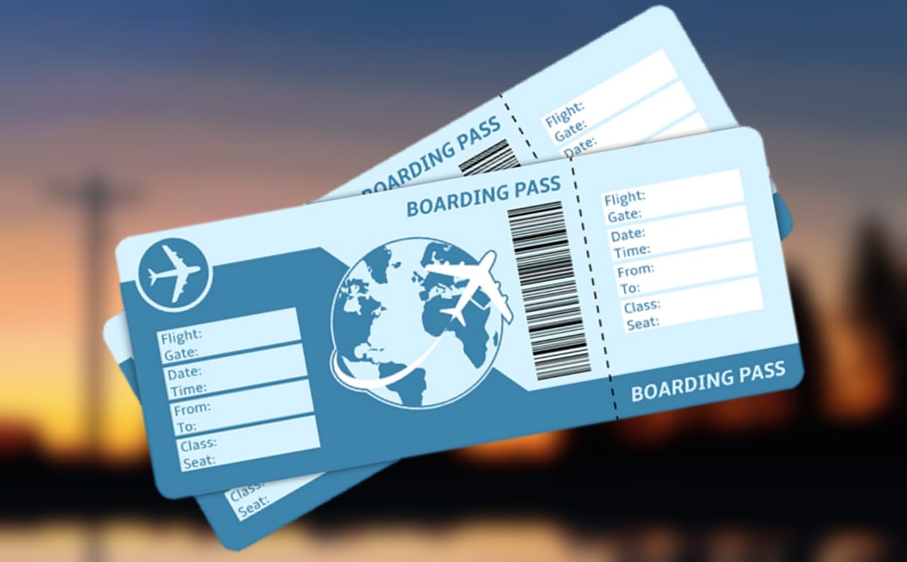 Ilustrasi boarding pass. (Grafis: Fa Vidhi)