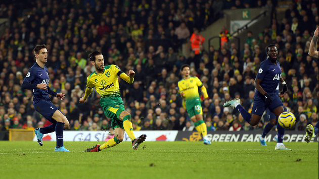 Tottenham Hotspur mendapatkan perlawanan ketat dari tim juru kunci Norwich City. (Foto: Twitter/@NorwichCityFC)