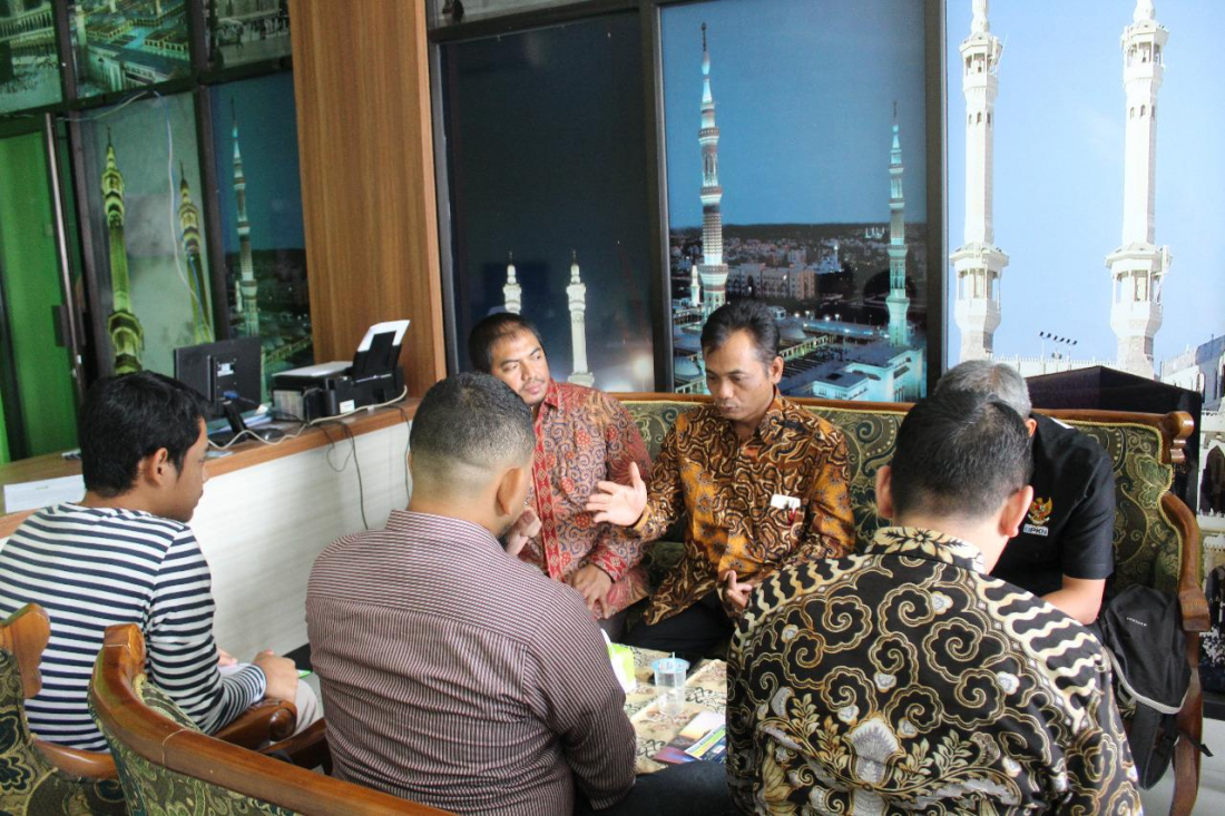 Satgas Umrah Pencegahan, Pengawasan dan Penanganan Permasalahan Ibadah Umrah (PPIU) ketika melakukan sidak di Jawa Tengah. (Foto: Kemenag)