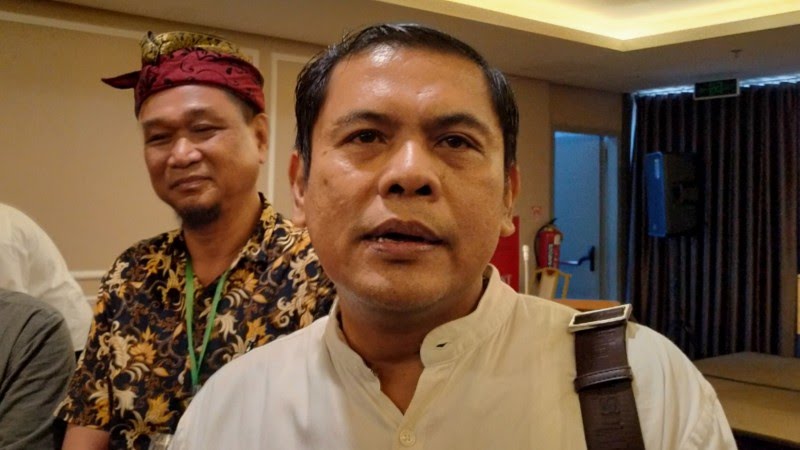 Ketua DKS, Chrisman Hadi, usai terpilih dalam Musda di Hotel Great Diponegoro, Surabaya, Minggu 29 Desember 2019. (Foto: Fariz/ngopibareng.id)