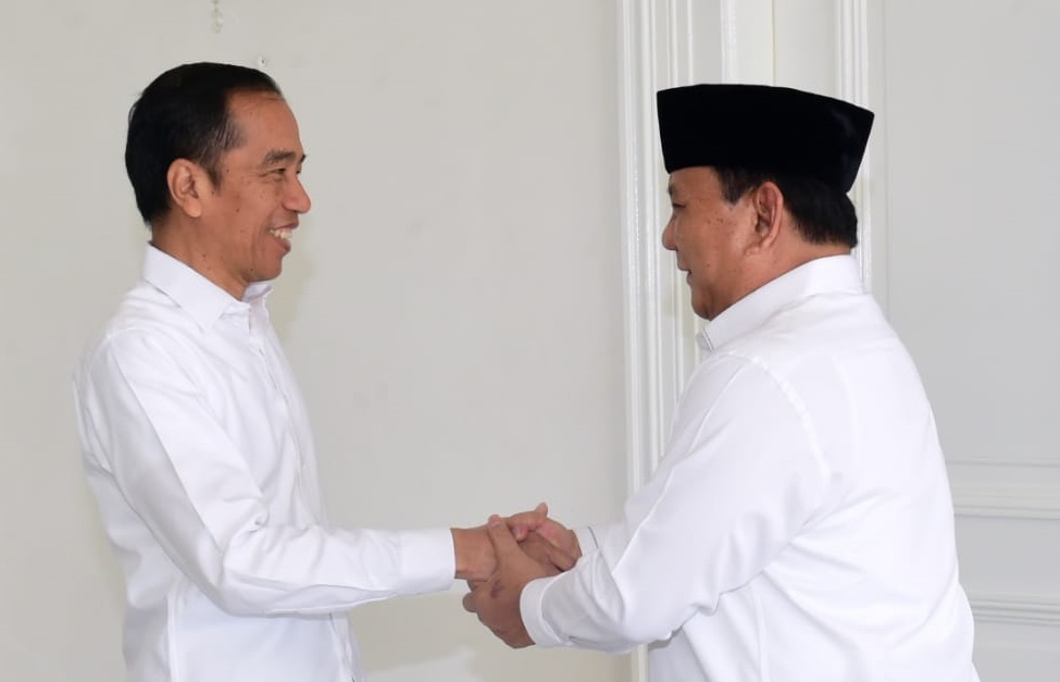 Presiden Jokowi saat bertemu Menteri Pertahanan Prabowo Subianto di Gedung Agung Istana Kepresidenan Yogyakarta, Rabu, 1 Januari 2020. (Foto: Setpres)