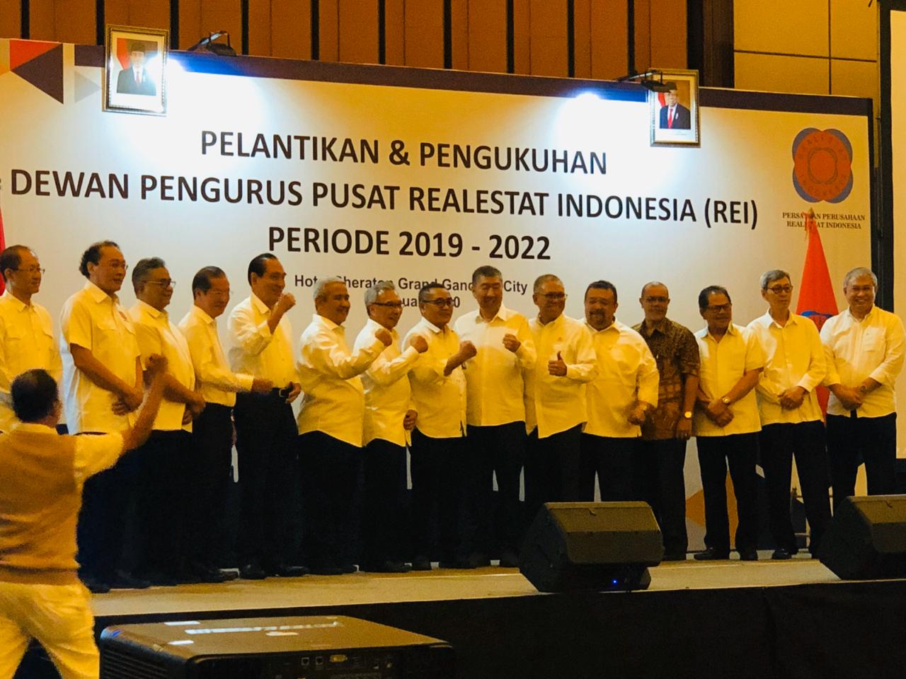 Pengukuhan susunan dan Personalia DPP REI yang dilaksanakan pada Senin, 6 Januari 2020 di Jakarta. (Foto: Istimewa)