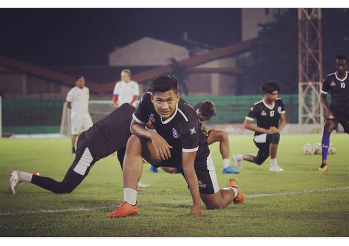 Nur Hardianto saat sesi latihan bersama Arema FC pada kompetisi Liga 1 2019. (Foto: Instagram: @ahmadnurdianto7)