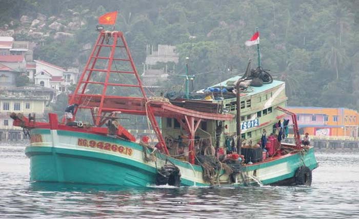 Salah satu kapal nelayan Vietnam.  (Foto:Antara)(