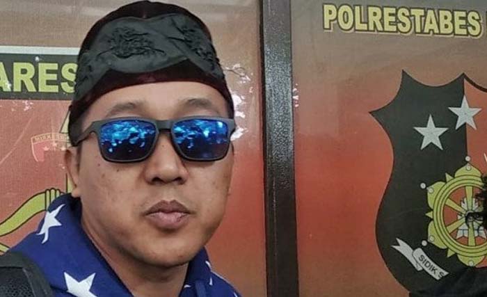 Tedy Pardiyana di Polrestabes Bandung, Jumat. (Foto:Antara)