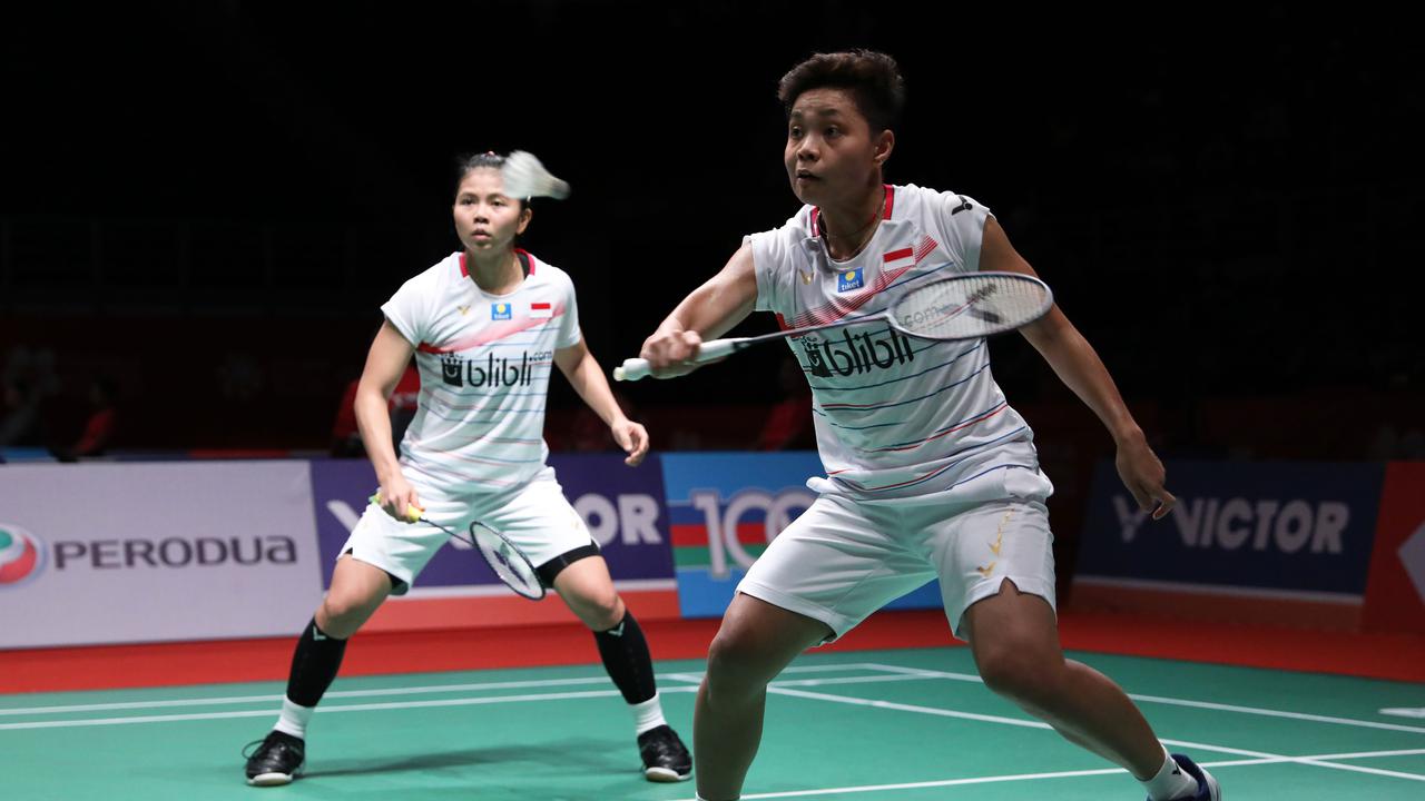 Greysia Polii/Apriyani Rahayu terhenti langkahnya  di semi final Malaysia Masters 2020 setelah ditaklukkan oleh pasangan China Li Wen Mei/Zheng Yu. (Foto: Dok PBSI)