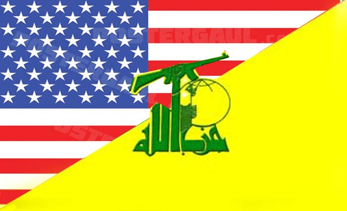 Ilustrasi Hizbullah Lebanon vs Amerika Serikat. (Ngobar)