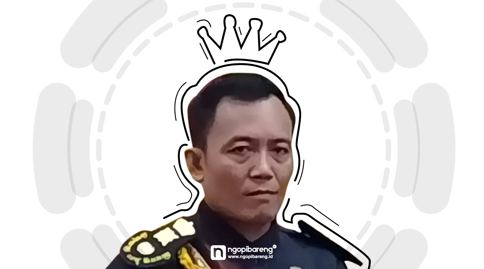 Ilustrasi Raja Keraton Agung Sejagat, Totok Santoso Hadiningrat. (Grafis: Fa Vidhi)