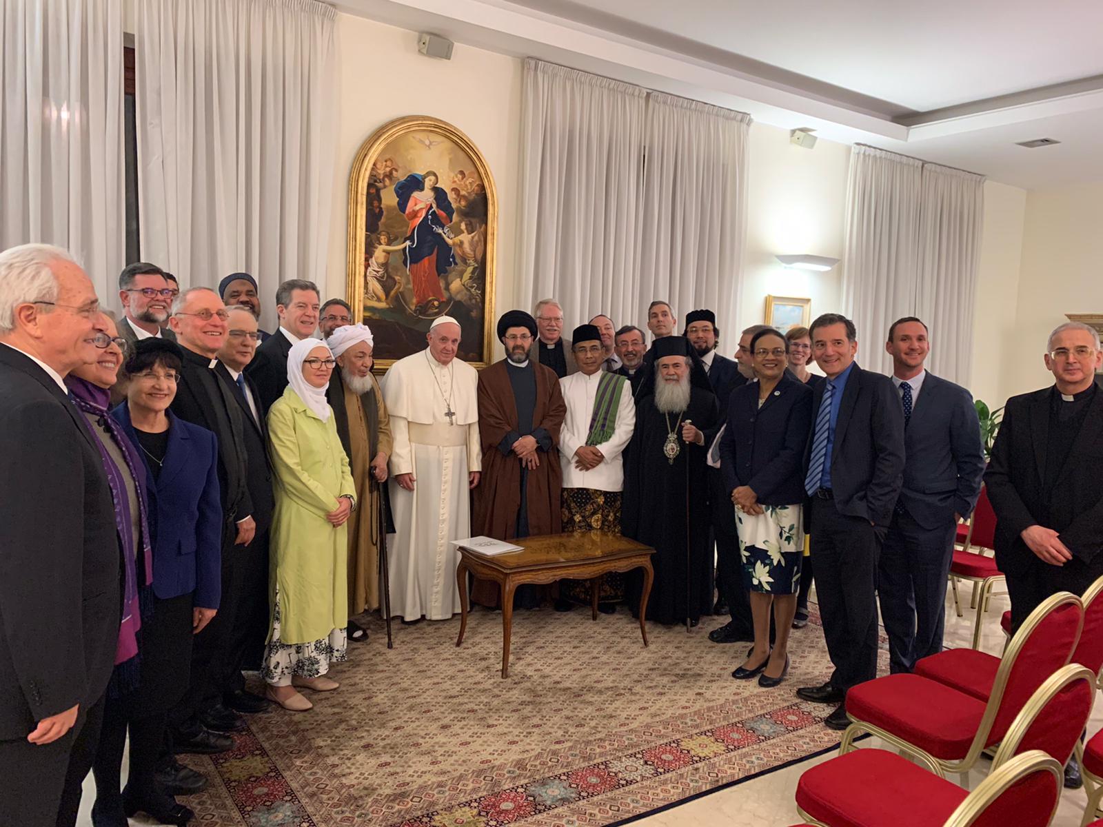 Delegasi pertemuan antaragama bertemu Sri Paus di Vatikan. (Foto: Istimewa)