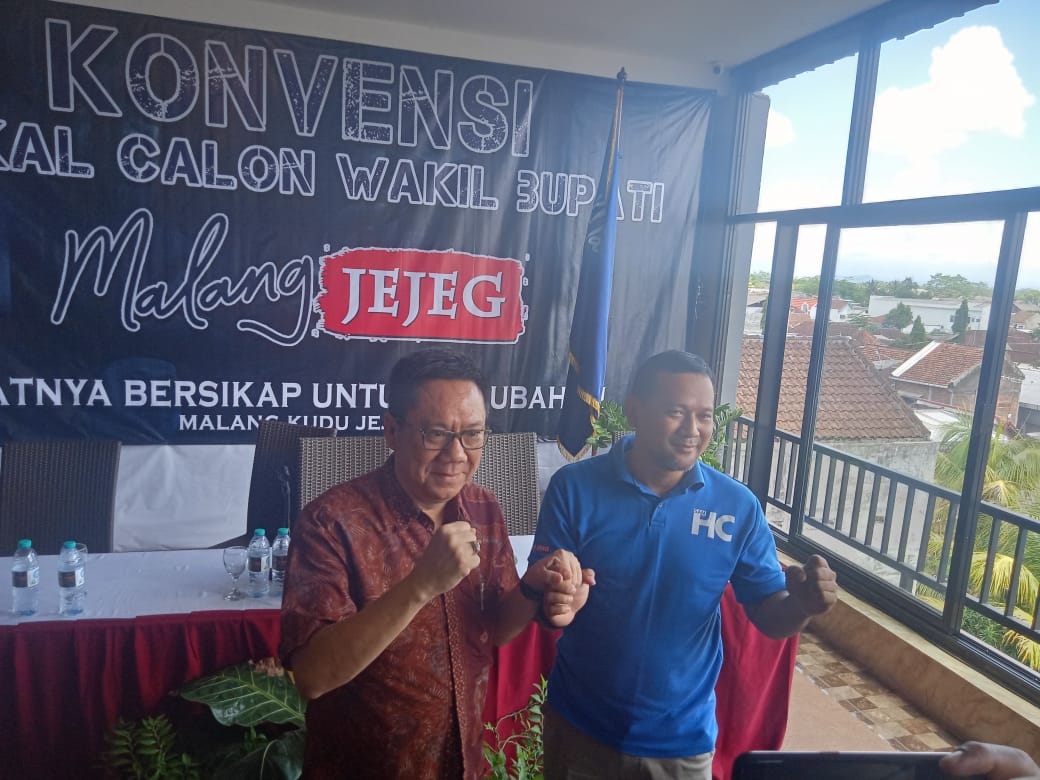 Pasangan calon bupati dan wakil bupati Malang jalur independen, Heri Cahyono dan Gunadi Handoko. (Foto: Istimewa)