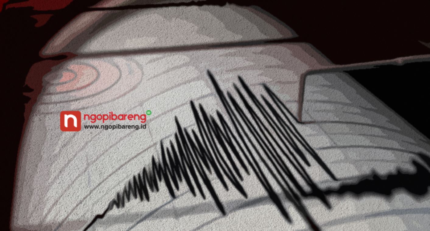 Ilustrasi gempa bumi. (Ilustrasi: Vidhi/Ngopibareng.id)