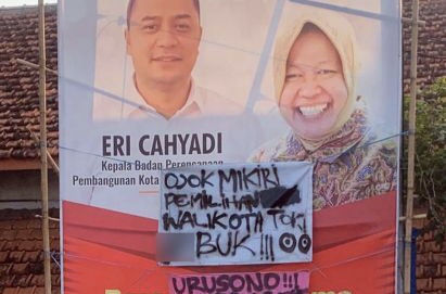 Baliho Eri Cahyadi, Bakal Calon Wali Kota Surabaya. (Foto: Istimewa)