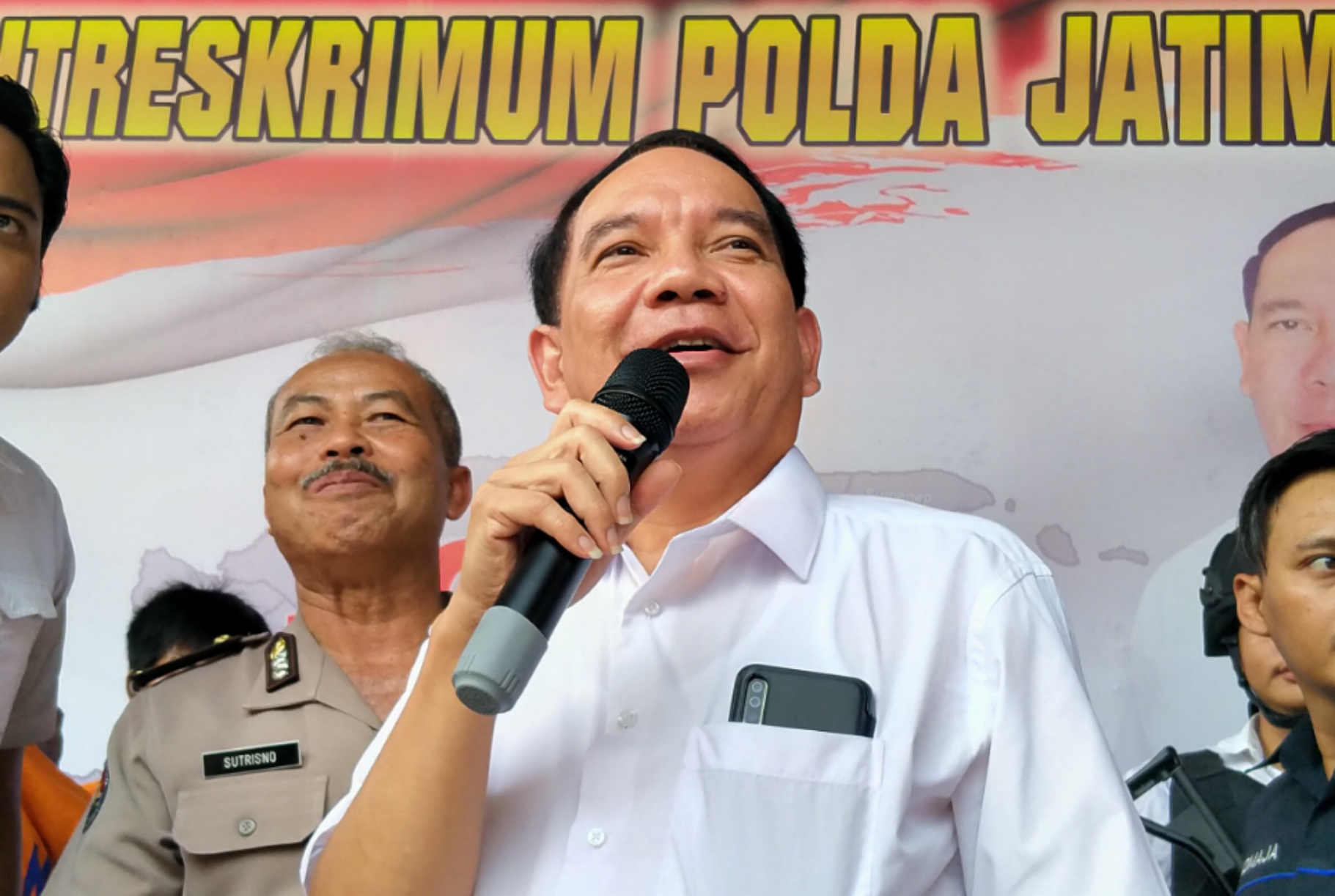 Direktur Ditreskrimum Polda Jatim, Kombes Pol R Pitra Andrias Ratulangie. (Foto: Fariz/ngopibareng.id)