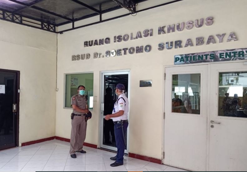 Ruang isolasi di RSUD Dr Soetomo Surabaya. Kemenkes menyebutkan ada 13 orang dalam pengawasan, 11 di antaranya negatif dan dua lainnya masih dalam penelitian.(Foto: Istimewa)