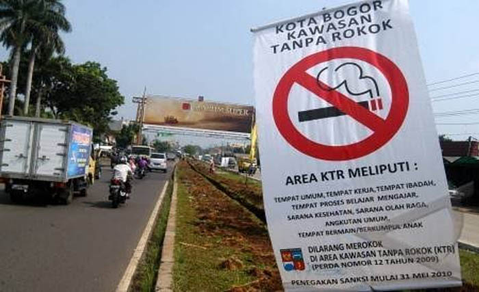 Kawasan Tanpa Rokok di Kota Bogor. (Foto:Antara)