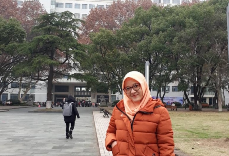 Nimaz Sida Ayu Assaadah, mahasiswi yang sedang menempuh studi di China University of Geosciences, Wuhan China. (Foto: Istimewa)