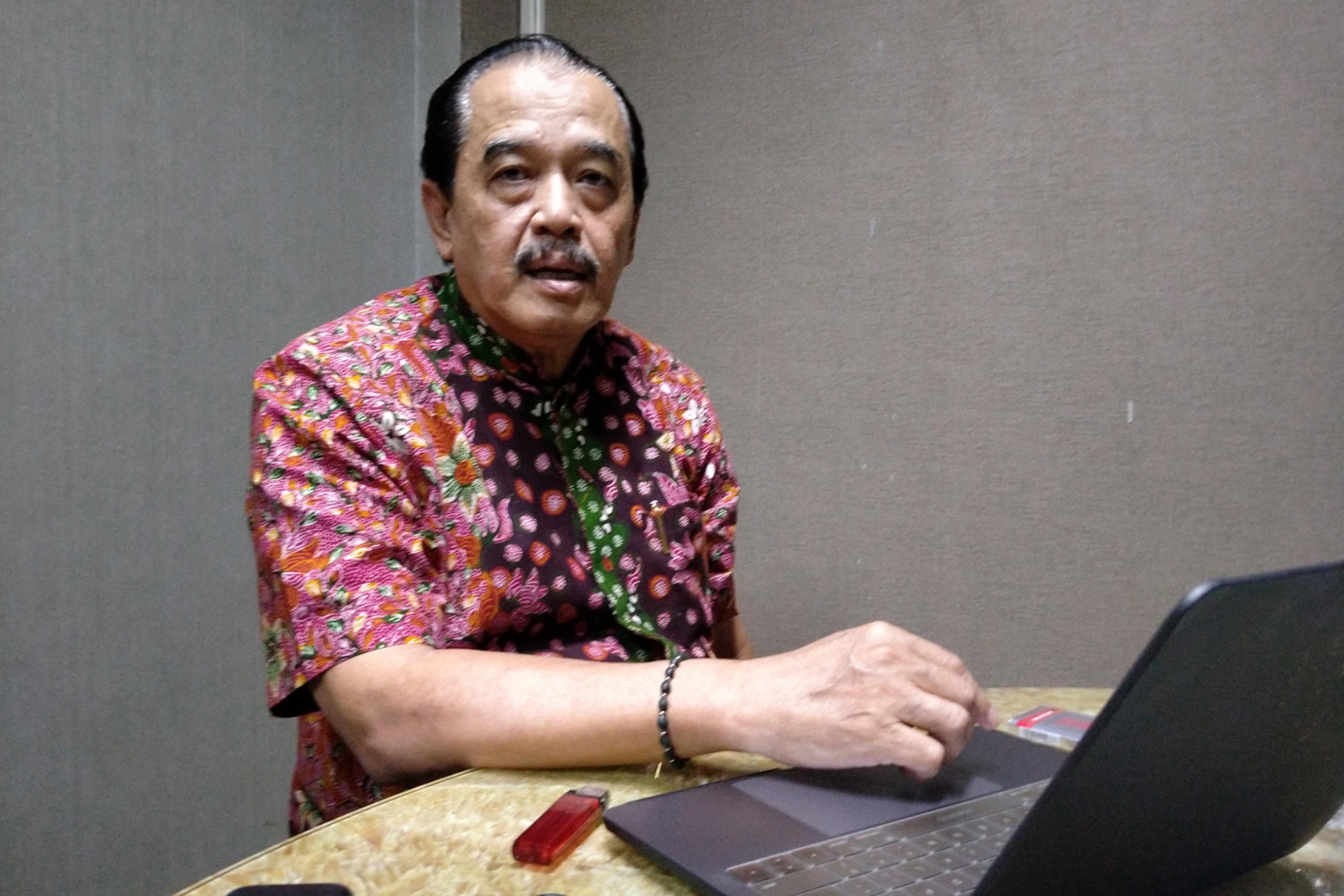 Ketua KONI Jatim, Erlangga Satriagung saat ditemui di Gedung KONI Jatim, Surabaya, Kamis 30 Januari 2020. (Foto: Fariz/ngopibareng.id)