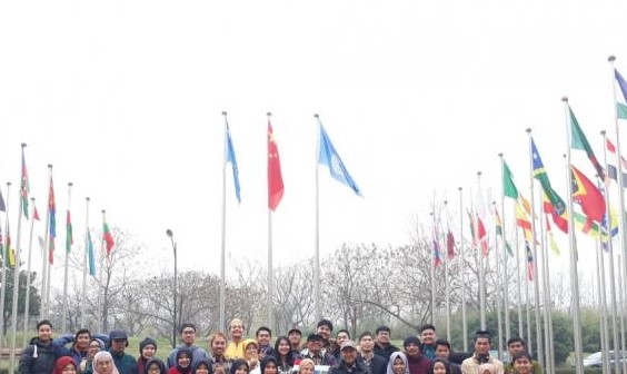 Sejumlah mahasiswa Indonesia di China. (Foto: Dok Humas)
