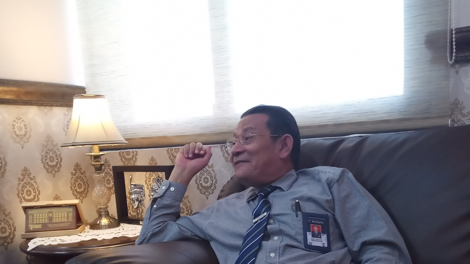 Rektor Universitas Brawijaya, Malang, Nuhfil Hanani saat ditemui di ruangannya. (Foto: Theo/ngopibareng.id)