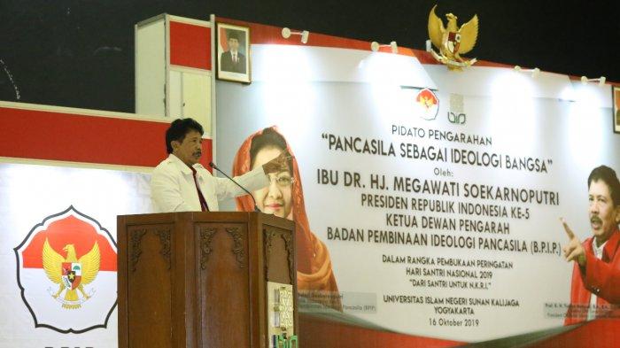 Prof Yudian Wahyudi dalam kegiatan Pusat Studi Pancasila dan Bela Negara UIN Sunan Kalijaga, Jogjakarta. (Foto: Istimewa)