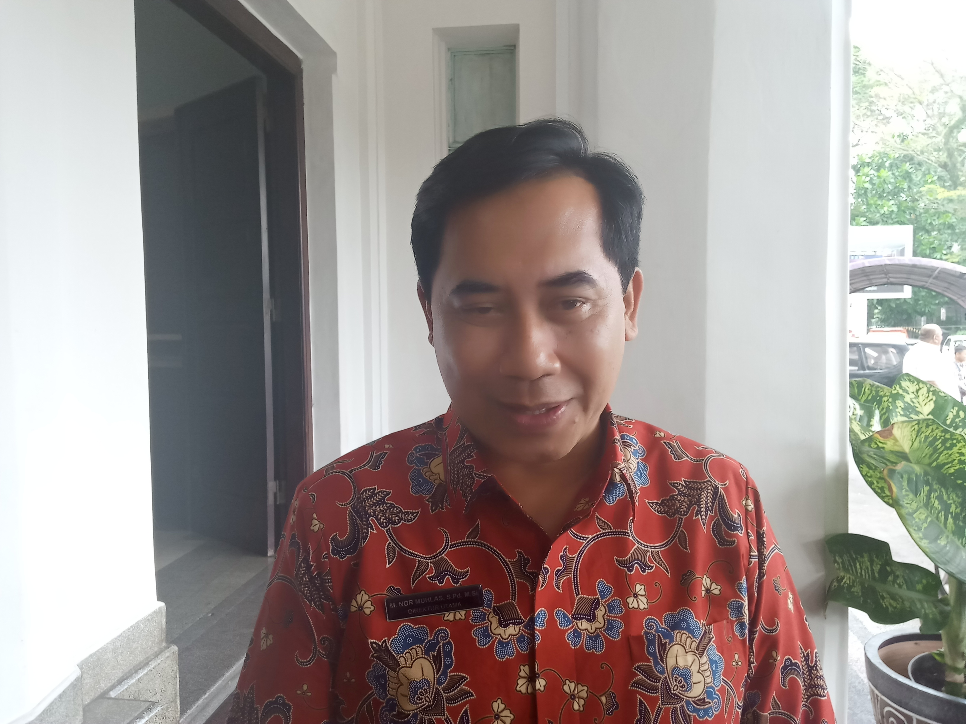 Direktur Utama PDAM Kota Malang, Nor Muhlas saat ditemui di Balai Kota Malang (Foto: Theo/ngopibareng.id)