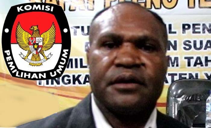 Ketua KPU Yahukimo, Papua, Didimus Busup dicopot oleh DKPP. (Foto:Istimewa)